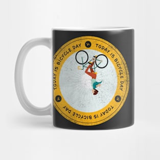 Today is Bicycle Day Badge Mug